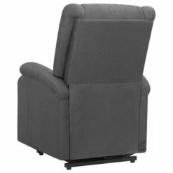 VidaXL Fauteuil de massage inclinable Gris foncé Tissu -Fauteuils électriques Soldes image 4 329710