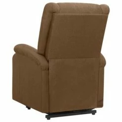 VidaXL Fauteuil de massage inclinable Marron Tissu -Fauteuils électriques Soldes image 4 329713