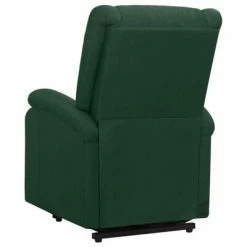 VidaXL Fauteuil de massage inclinable Vert foncé Tissu 9 VidaXL Fauteuil de massage inclinable Vert foncé Tissu -Fauteuils électriques Soldes image 4 329715