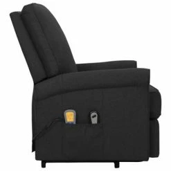 VidaXL Fauteuil de massage inclinable Noir Tissu -Fauteuils électriques Soldes image 4 329731