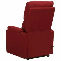 VidaXL Fauteuil de massage inclinable Rouge bordeaux Tissu -Fauteuils électriques Soldes image 4 329752