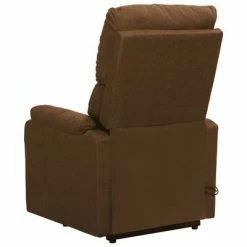 VidaXL Fauteuil de massage inclinable Marron Tissu -Fauteuils électriques Soldes image 4 329753