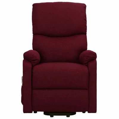 VidaXL Fauteuil de massage inclinable Violet Tissu 4 VidaXL Fauteuil de massage inclinable Violet Tissu – Image 4
