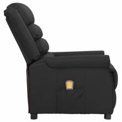 VidaXL Fauteuil de massage inclinable Noir Similicuir -Fauteuils électriques Soldes image 4 338829