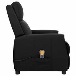 VidaXL Fauteuil de massage inclinable Noir Similicuir -Fauteuils électriques Soldes image 4 338843