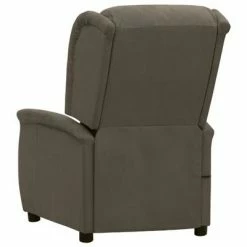 VidaXL Fauteuil de massage inclinable Gris foncé Tissu microfibre -Fauteuils électriques Soldes image 4 338893