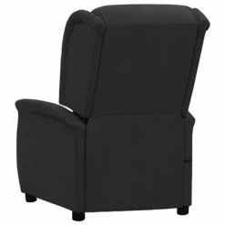 VidaXL Fauteuil inclinable de massage Noir Tissu microfibre -Fauteuils électriques Soldes image 4 338894