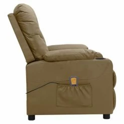 VidaXL Fauteuil de massage inclinable Cappuccino Similicuir -Fauteuils électriques Soldes image 4 339131