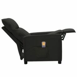 VidaXL Fauteuil de massage inclinable Noir Tissu -Fauteuils électriques Soldes image 4 342267