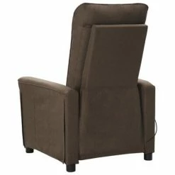 VidaXL Fauteuil de massage inclinable Marron Tissu -Fauteuils électriques Soldes image 4 342269