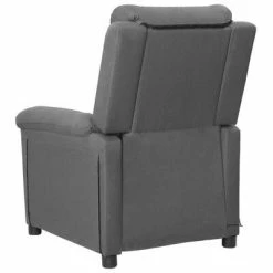 VidaXL Fauteuil de massage inclinable Gris clair Tissu -Fauteuils électriques Soldes image 4 342351