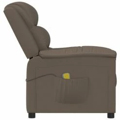 VidaXL Fauteuil de massage inclinable Gris Similicuir -Fauteuils électriques Soldes image 4 342373