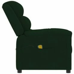 VidaXL Fauteuil de massage inclinable Vert foncé Velours -Fauteuils électriques Soldes image 4 342390