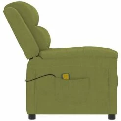 VidaXL Fauteuil de massage inclinable Vert clair Velours -Fauteuils électriques Soldes image 4 342391