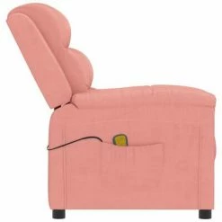 VidaXL Fauteuil de massage inclinable Rose Velours -Fauteuils électriques Soldes image 4 342392