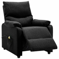 VidaXL Fauteuil de massage inclinable Noir Tissu -Fauteuils électriques Soldes image 4 342461