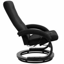 VidaXL Fauteuil de massage avec repose-pieds Noir Tissu en daim -Fauteuils électriques Soldes image 5 248474
