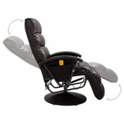 VidaXL Fauteuil de massage TV Marron Similicuir -Fauteuils électriques Soldes image 5 248483