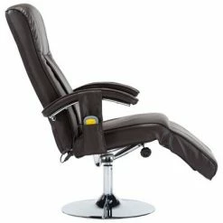 VidaXL Fauteuil de massage Marron Similicuir -Fauteuils électriques Soldes image 5 248594