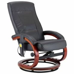VidaXL Fauteuil de massage avec repose-pieds Gris Similicuir -Fauteuils électriques Soldes image 5 248603