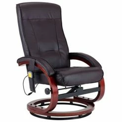 VidaXL Fauteuil de massage avec repose-pieds Marron Similicuir 10 VidaXL Fauteuil de massage avec repose-pieds Marron Similicuir -Fauteuils électriques Soldes image 5 248604