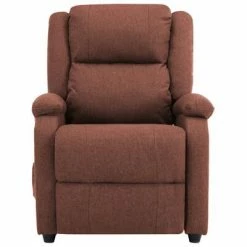 VidaXL Fauteuil de massage Marron Tissu -Fauteuils électriques Soldes image 5 248700