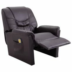VidaXL Fauteuil inclinable de massage Marron Similicuir 10 VidaXL Fauteuil inclinable de massage Marron Similicuir -Fauteuils électriques Soldes image 5 248983