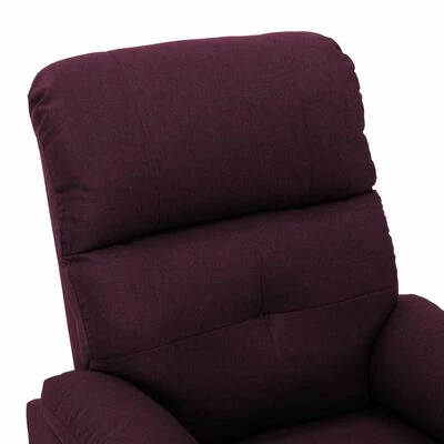 VidaXL Fauteuil de massage Violet Tissu 5 VidaXL Fauteuil de massage Violet Tissu – Image 5