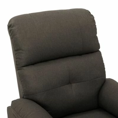 VidaXL Fauteuil de massage Taupe Tissu 5 VidaXL Fauteuil de massage Taupe Tissu – Image 5