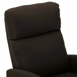 VidaXL Fauteuil de massage inclinable Marron foncé Tissu -Fauteuils électriques Soldes image 5 289711