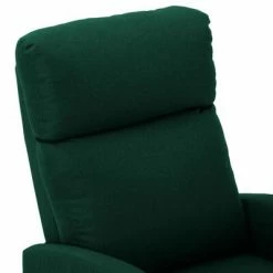 VidaXL Fauteuil de massage inclinable Vert foncé Tissu 10 VidaXL Fauteuil de massage inclinable Vert foncé Tissu -Fauteuils électriques Soldes image 5 289712