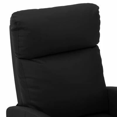 VidaXL Fauteuil de massage inclinable Noir Similicuir 5 VidaXL Fauteuil de massage inclinable Noir Similicuir – Image 5