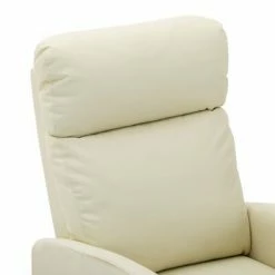 VidaXL Fauteuil de massage inclinable Crème Similicuir -Fauteuils électriques Soldes image 5 289724