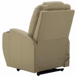 VidaXL Fauteuil inclinable de massage Cappuccino Similicuir -Fauteuils électriques Soldes image 5 289763