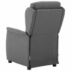 VidaXL Fauteuil inclinable de massage Gris clair Tissu -Fauteuils électriques Soldes image 5 289786