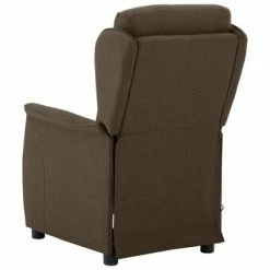 VidaXL Fauteuil inclinable de massage Marron Tissu -Fauteuils électriques Soldes image 5 289790