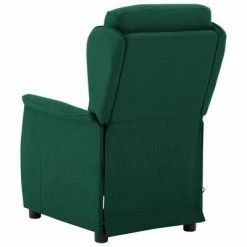 VidaXL Fauteuil inclinable de massage Vert foncé Tissu -Fauteuils électriques Soldes image 5 289792