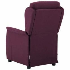 VidaXL Fauteuil inclinable de massage Violet Tissu -Fauteuils électriques Soldes image 5 289793
