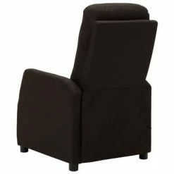 VidaXL Fauteuil inclinable de massage Marron foncé Tissu -Fauteuils électriques Soldes image 5 289831