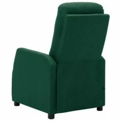 VidaXL Fauteuil inclinable de massage Vert foncé Tissu -Fauteuils électriques Soldes image 5 289832