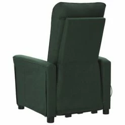 VidaXL Fauteuil inclinable de massage Vert foncé Tissu 10 VidaXL Fauteuil inclinable de massage Vert foncé Tissu -Fauteuils électriques Soldes image 5 3098189