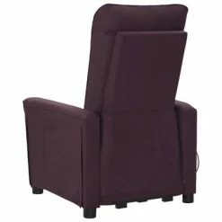 VidaXL Fauteuil inclinable de massage Violet Tissu -Fauteuils électriques Soldes image 5 3098190