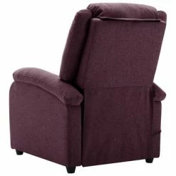 VidaXL Fauteuil de massage inclinable électrique Violet Tissu 10 VidaXL Fauteuil de massage inclinable électrique Violet Tissu -Fauteuils électriques Soldes image 5 3098365