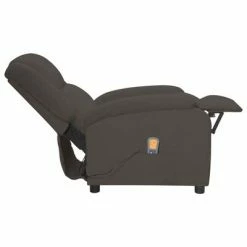 VidaXL Fauteuil de massage inclinable électrique Gris foncé Velours -Fauteuils électriques Soldes image 5 3098405