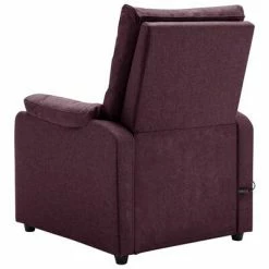 VidaXL Fauteuil inclinable électrique de massage Violet Tissu -Fauteuils électriques Soldes image 5 3098437