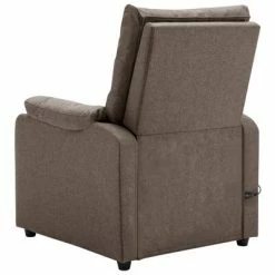 VidaXL Fauteuil inclinable électrique de massage Taupe Tissu -Fauteuils électriques Soldes image 5 3098438