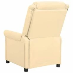 VidaXL Fauteuil inclinable électrique de massage Crème Similicuir -Fauteuils électriques Soldes image 5 3098474