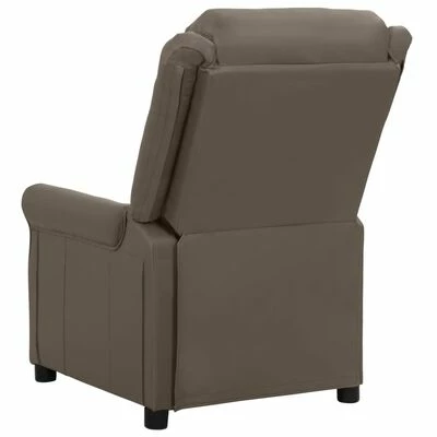 VidaXL Fauteuil inclinable électrique de massage Gris Similicuir 5 VidaXL Fauteuil inclinable électrique de massage Gris Similicuir – Image 5