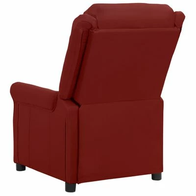 VidaXL Fauteuil inclinable électrique de massage Bordeaux Similicuir 5 VidaXL Fauteuil inclinable électrique de massage Bordeaux Similicuir – Image 5