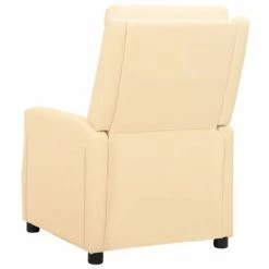 VidaXL Fauteuil inclinable électrique de massage Crème Similicuir -Fauteuils électriques Soldes image 5 3098488